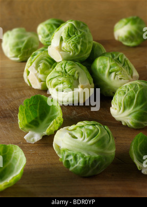 Fresh Brussels Sprouts Stock Photo