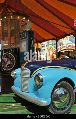 Carter’s Old-fashioned steam fair with nostalgic rides at Weston Super Mare, United Kingdom Stock Photo