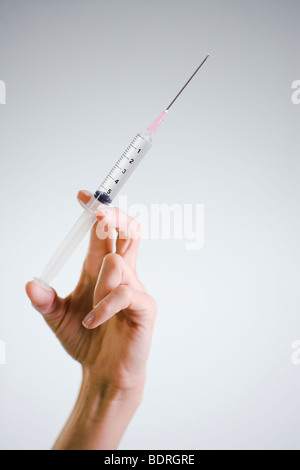 Nurse injecting close-up. Stock Photo