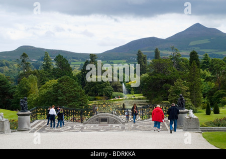 Powerscourt Estate House and Gardens, near Enniskerry in County Wicklow Irleand Stock Photo