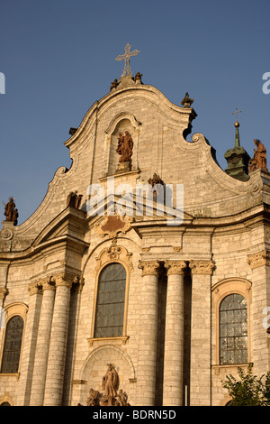 Baroque cathedral in Zwiefalten, Swabian Alb, Baden-Wuerttemberg, Germany, Europe Stock Photo
