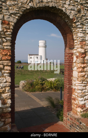 Lighthouse, St. Edmund's Point, Hunstanton, Norfolk. Stock Photo