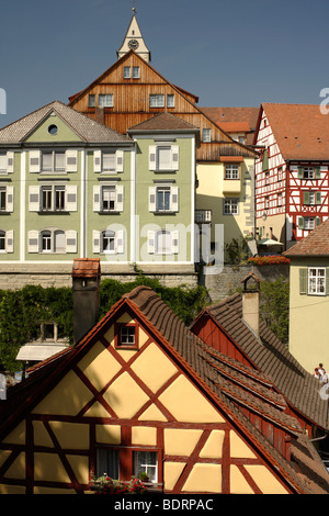 Old part of town, Meersburg, Baden Wuerttemberg, Germany, Europe Stock Photo