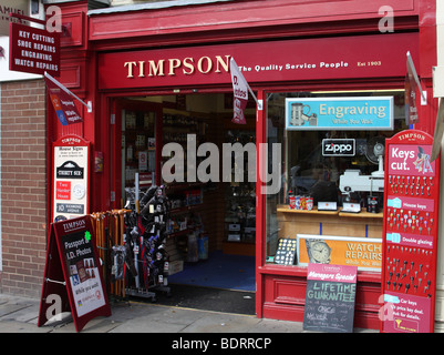 A Timpson retail outlet in a U.K. town. Stock Photo