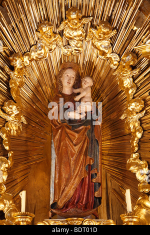 Miraculous image of the Virgin Mary in Loreto Chapel, pilgrimage church, Sanctuary of the Visitation, Rankweil, Vorarlberg, Aus Stock Photo