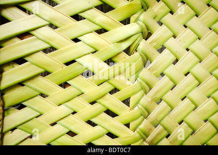 Pahiyas Festival decorations consisting of fruits, flowers and vegetables. Stock Photo