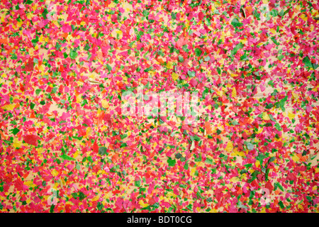 Pahiyas Festival decorations consisting of fruits, flowers and vegetables. Stock Photo