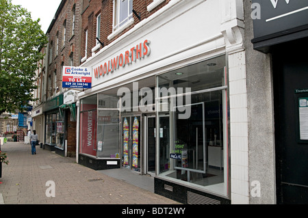 Woolworth tiverton devon one of the nation chain that went bankrupt in 2009 due to recession Stock Photo