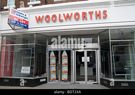 Woolworth tiverton devon one of the nation chain that went bankrupt in 2009 due to recession Stock Photo