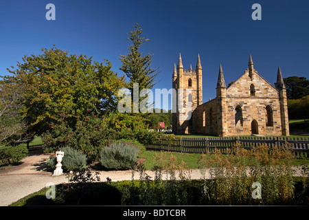 Church historic historical Port Arthur Penal Colony Tasmania Australia Stock Photo