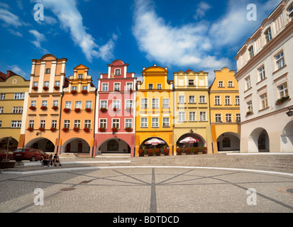 Market square in Jelenia Gora, Poland Stock Photo