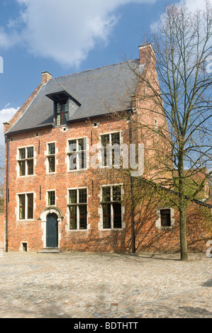 Large beguinage of Leuven, Entrance, Belgium Stock Photo
