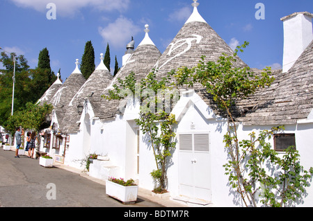 The Trulli of Alberobello, Alberobello, Bari Province, Puglia Region, Italy Stock Photo