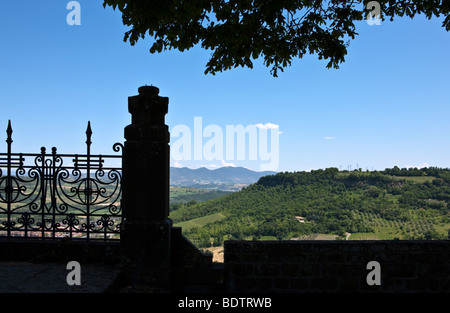 Italy,Umbria,Orvieto,view from the Albornoz fortress