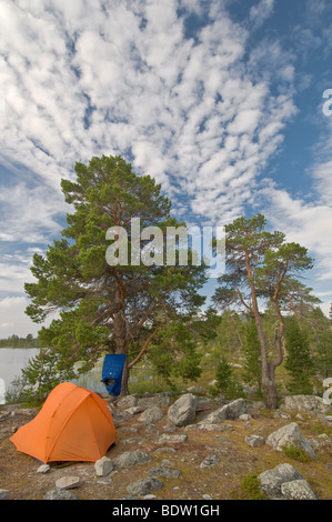 outdoor camping, haerjedalen, schweden, nature reserve rogen, sweden Stock Photo