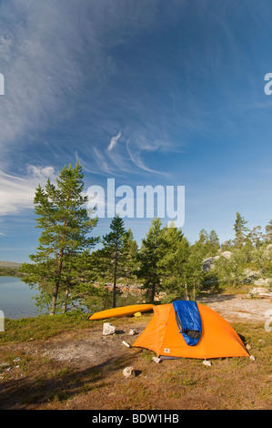 outdoor camping, haerjedalen, schweden, nature reserve, sweden Stock Photo
