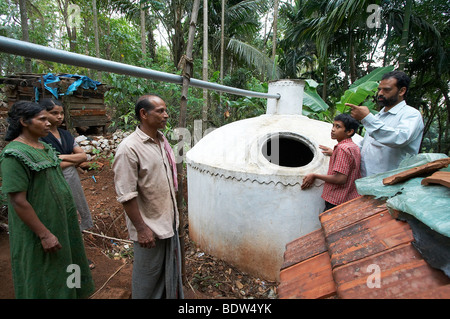 INDIA Rainwater harvesting project in villages of Kozhikode District, Thamarassery Stock Photo