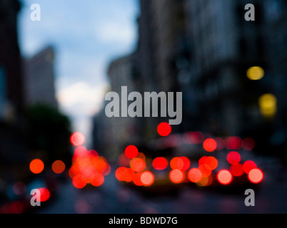 Evening light mood in Manhattan, New York City, USA Stock Photo