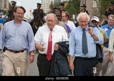 Members of Congress in Detroit Labor Day Parade Stock Photo