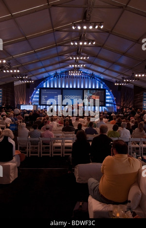 Stage during the two-day auction by Gooding & Company at the Pebble Beach Concours d'Elegance Stock Photo