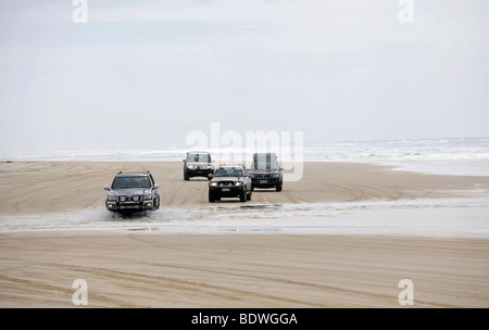 Seventy-Five Mile Beach, an official highway for 4WD vehicles, UNESCO World Natural Heritage Site, Fraser Island, Great Sandy N