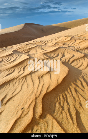 Sand dunes and structures near Mui Ne, Red Sand Dunes, Vietnam, Asia Stock Photo