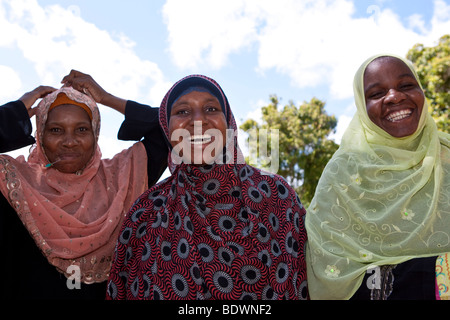 Muslim women in Chuini, Zanzibar, Tanzania, Africa Stock Photo