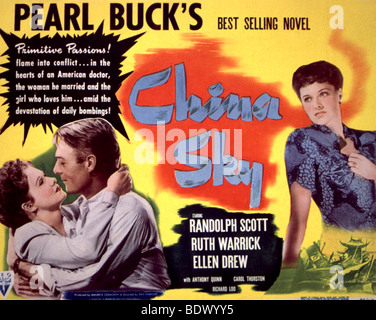 CHINA SKY, Ellen Drew, Randolph Scott, Ruth Warrick, 1945 Stock Photo