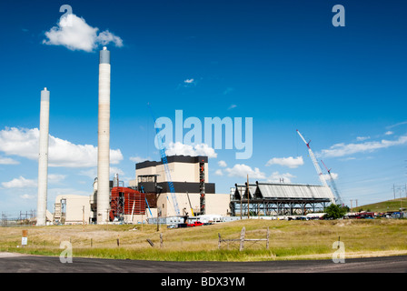 Wydak coal-fired power plant under construction in Wyoming. Stock Photo