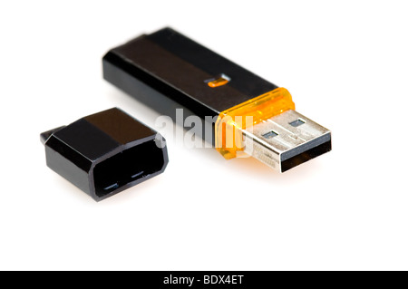 USB Drive isolated on white Stock Photo