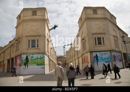 Buildings forming part of the new Southgate development in Bath, UK nearing completion Stock Photo