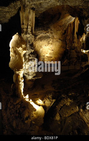 Bridge over the underground river, karst cave, Postojna, Slovenia, Europe Stock Photo