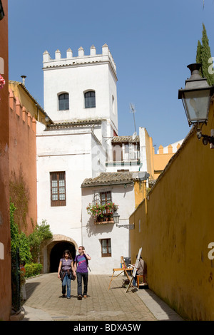 Juderia district, Barrio Santa Cruz, Seville, Andalusia, Spain, Europe Stock Photo
