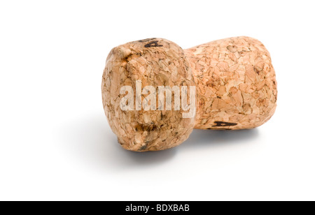 champagne cork isolated on white Stock Photo