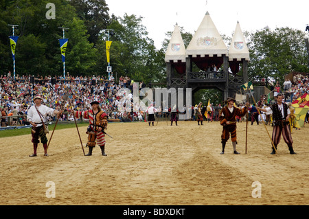 Knights' Tournament in Kaltenberg, Upper Bavaria, Bavaria, Germany, Europe Stock Photo