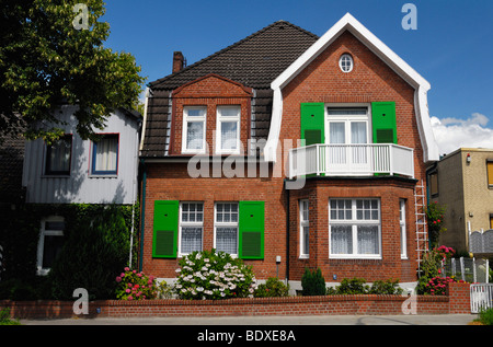 Historic residential house in Bergedorf district, Hamburg, Germany, Europe Stock Photo