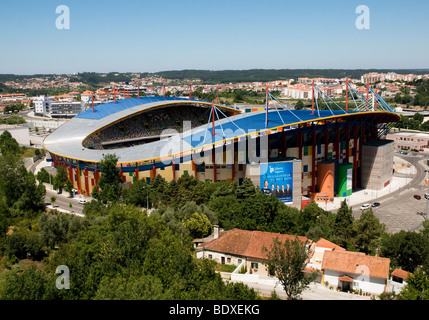 The 35,000-seat Estádio Municipal Dr Magalhães Pessoa football stadium in Leiria, central Portugal Stock Photo