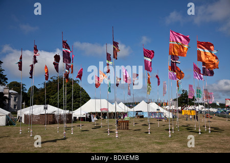 A View of The SIte at Camp Bestival 2009 at Lulworth Casle in Lulworh, Dorset. Stock Photo