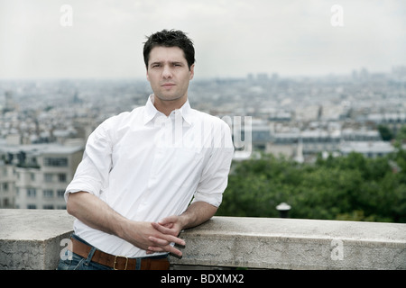 Young man, portrait, Paris, France, Europe Stock Photo