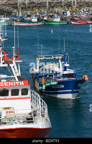 France, Brittany, Saint-Quay-Portrieux, Harbour 'Port en eau profonde' Stock Photo