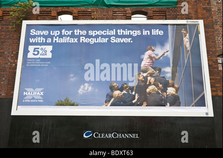 Halifax bank advertising billboard poster Stock Photo - Alamy