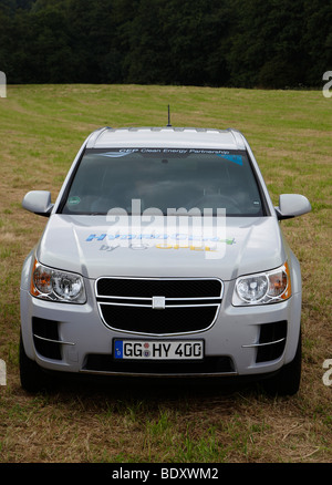Opel fuel cell test vehicle HydroGen4 near the Nuerburgring, Rhineland-Palatinate, Germany, Europe Stock Photo