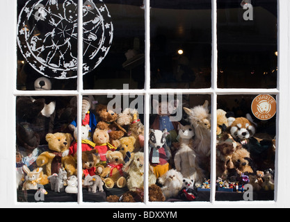 Teddy bear shop window, Stratford Upon Avon, Warwickshire, England Stock Photo