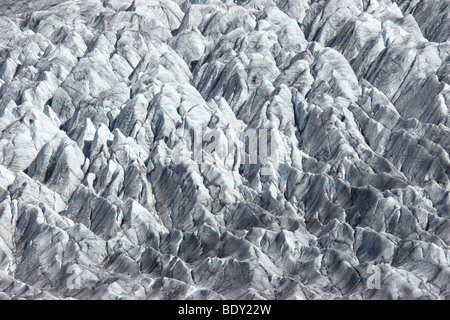 Surface of the Aletsch Glacier, Bernese Alps, Valais canton, Switzerland, Europe Stock Photo