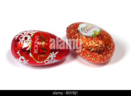 Lindt Swiss Chocolate Eggs Stock Photo
