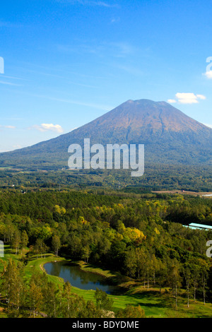 Autumn View of Mt. Yotei, Hokkaido Japan. Stock Photo