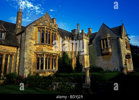 Hotel de la Bere, hotel, Tudor Manor, manor house, rooms and lodging, accommodations, town of Cheltenham, Cheltenham, Gloucestershire County, England Stock Photo