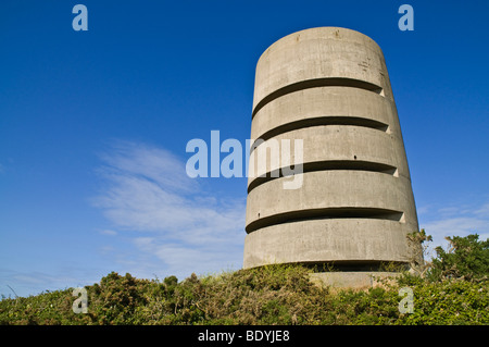 dh Pleinmont Tower nazi lookout TORTEVAL GUERNSEY German World War two concrete observation towers channel islands fortification fortifications ii Stock Photo