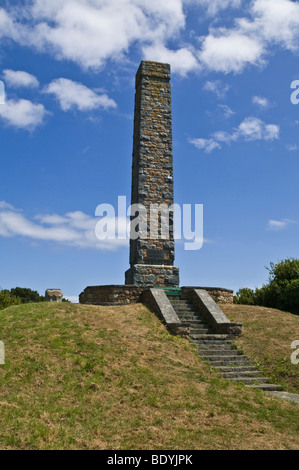 dh Jerbourg Point ST MARTIN GUERNSEY Doyle Column or Jerbourg Tower memorial Sir John Doyle monument Stock Photo