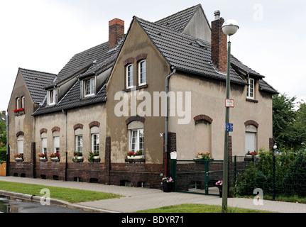 Former miners' houses, Consolidation colliery, Consol, Gelsenkirchen-Bismarck, Ruhr area, North Rhine-Westphalia, Germany, Euro Stock Photo
